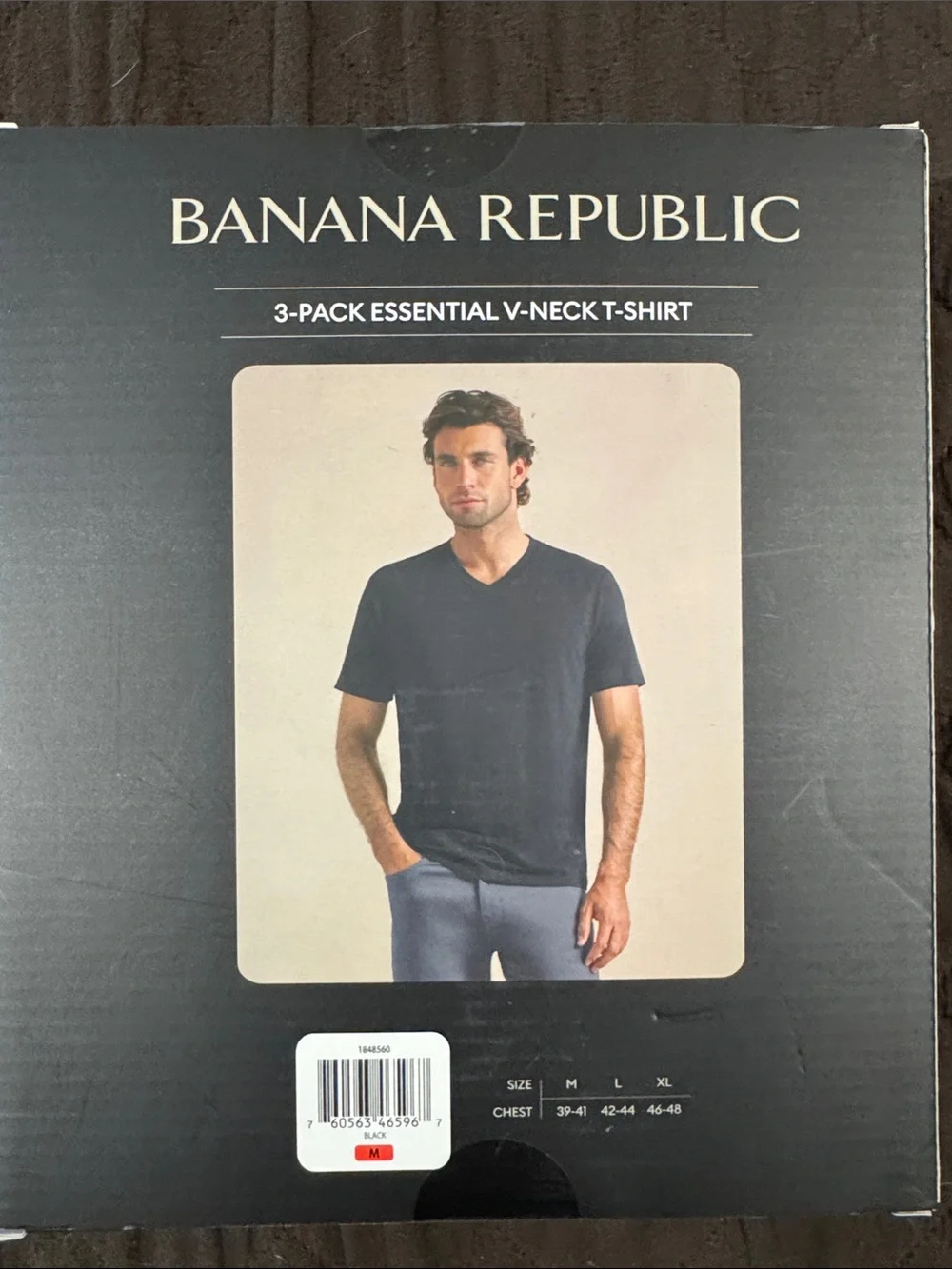 Banana Republic Men’s Black V-Neck Tee Pack